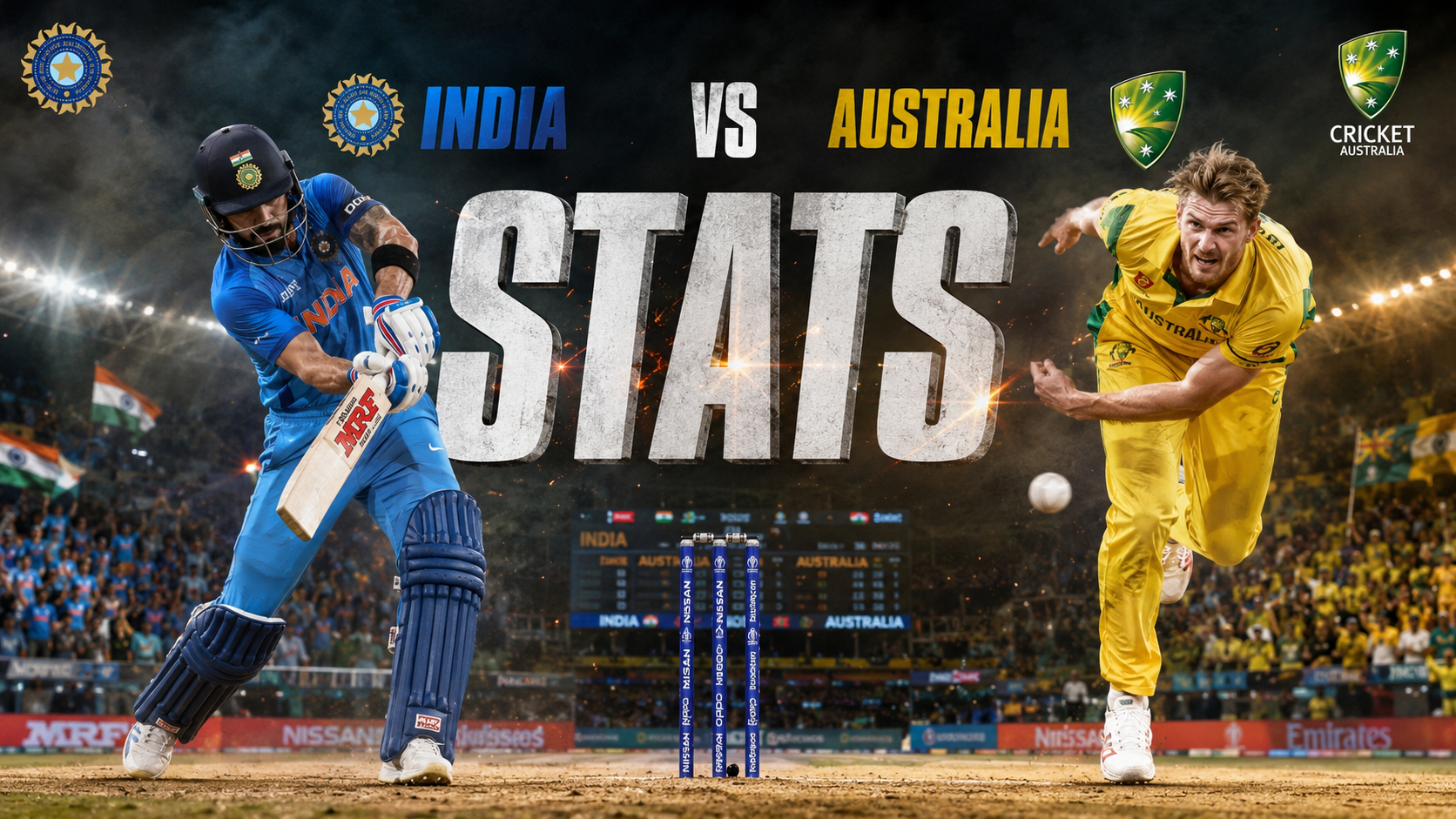 India National Cricket Team Vs Australia Men's Cricket Team Stats